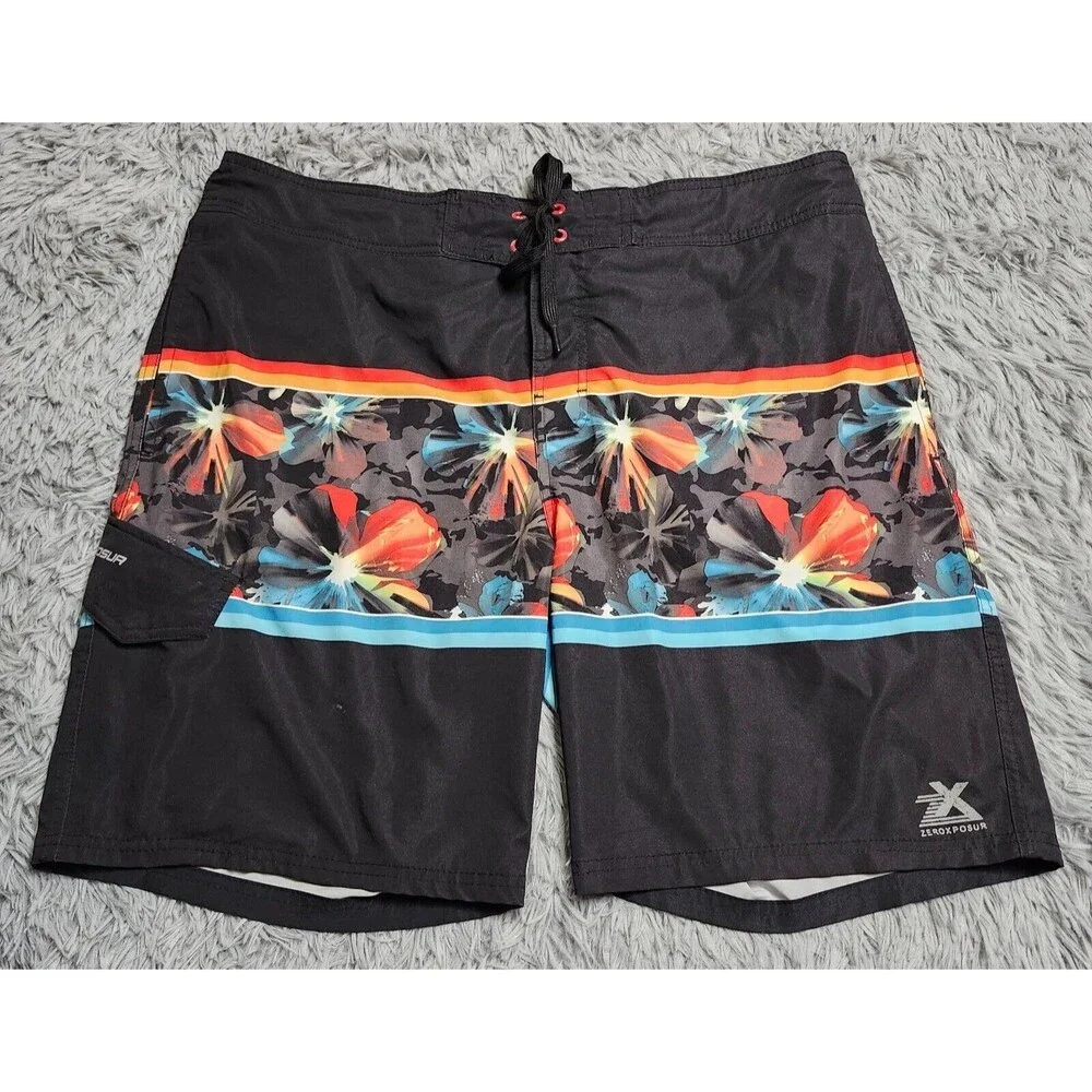 Zeroxposur Board Shorts Mens Size‎ XL Lined Swim Surfing Swimming Beach Pockets